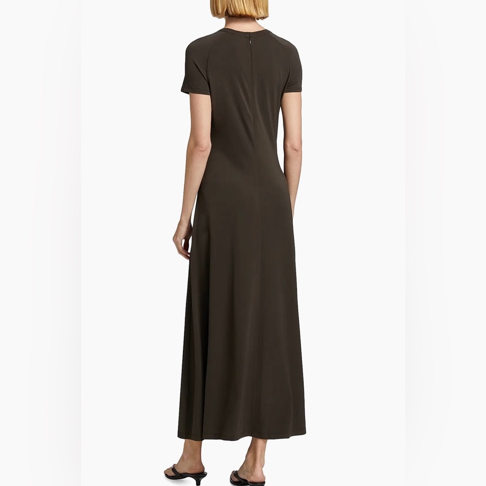 Toteme Olive Green Short Sleeve Maxi Dress - Picture 15 of 15